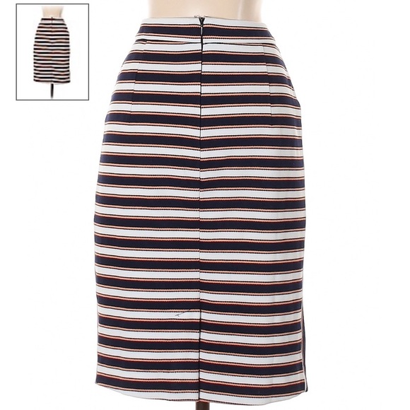 Banana Republic striped pencil skirt Size 4P - Picture 2 of 6